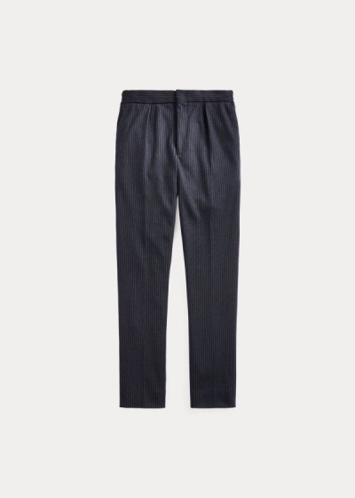 Men's Polo Ralph Lauren Chalk-Stripe Jersey Trousers | 150943FVU